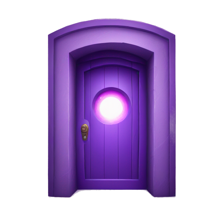 Purple galactic portal door emoji