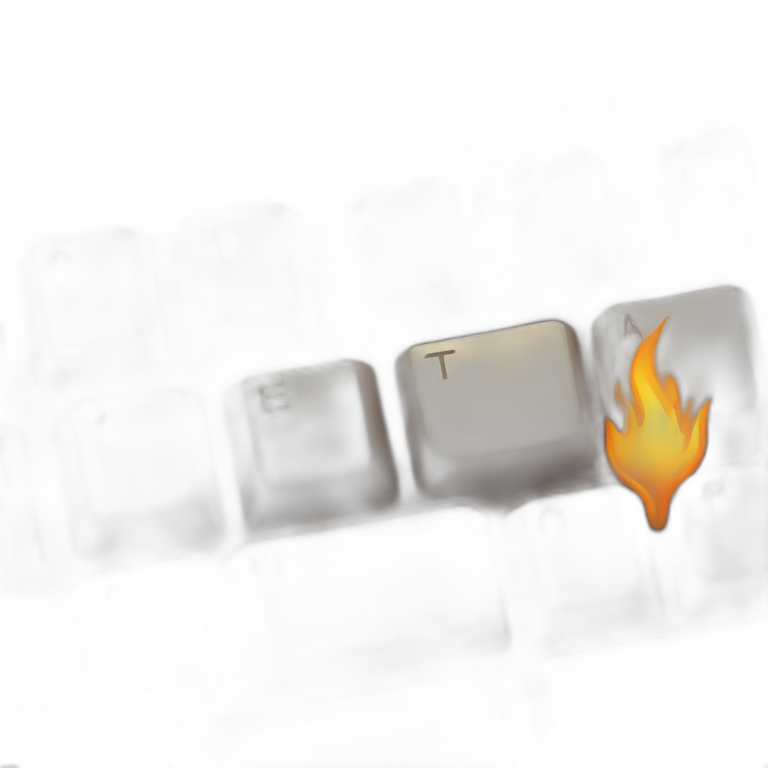 keyboard on fire emoji