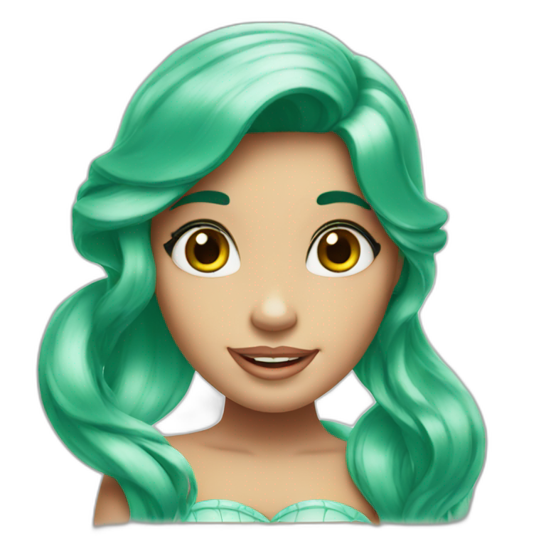 Ariel little mermaid emoji