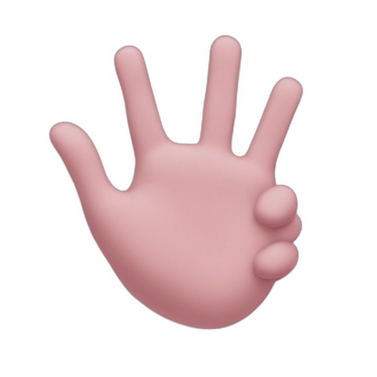 Hand heart  emoji