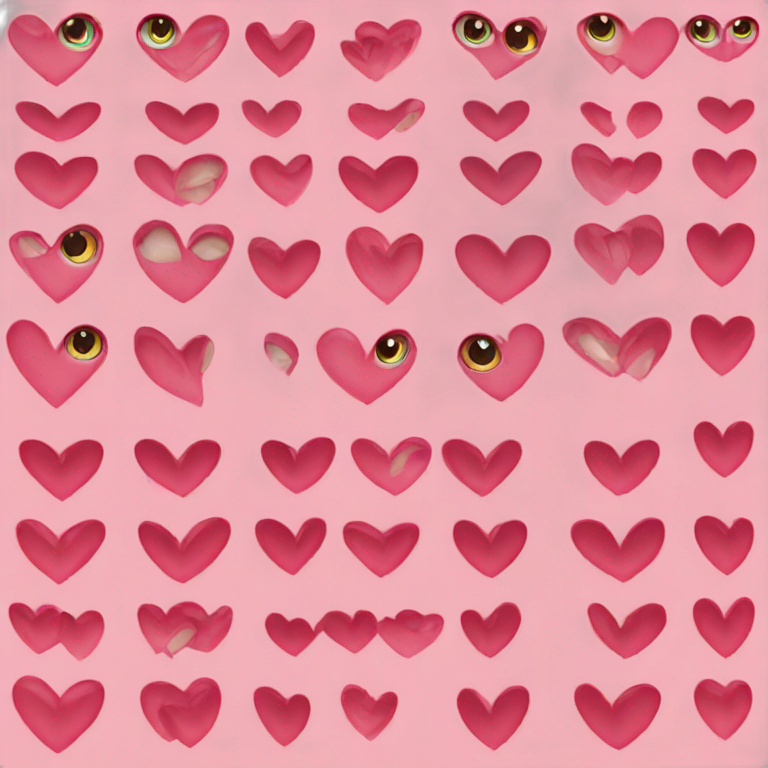 hearts eyes emoji