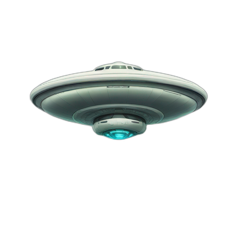 flying saucer with alien piloting emoji