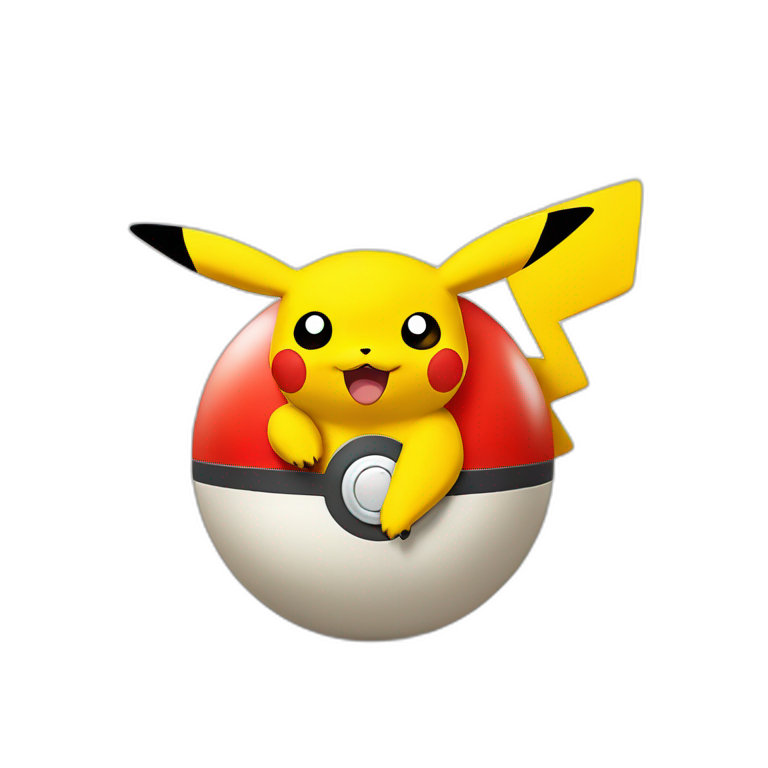 pikachu poke ball emoji AI Emoji Generator