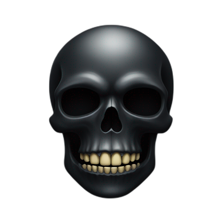 darkness skull emoji