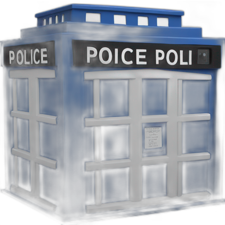 English-blue-police-box emoji