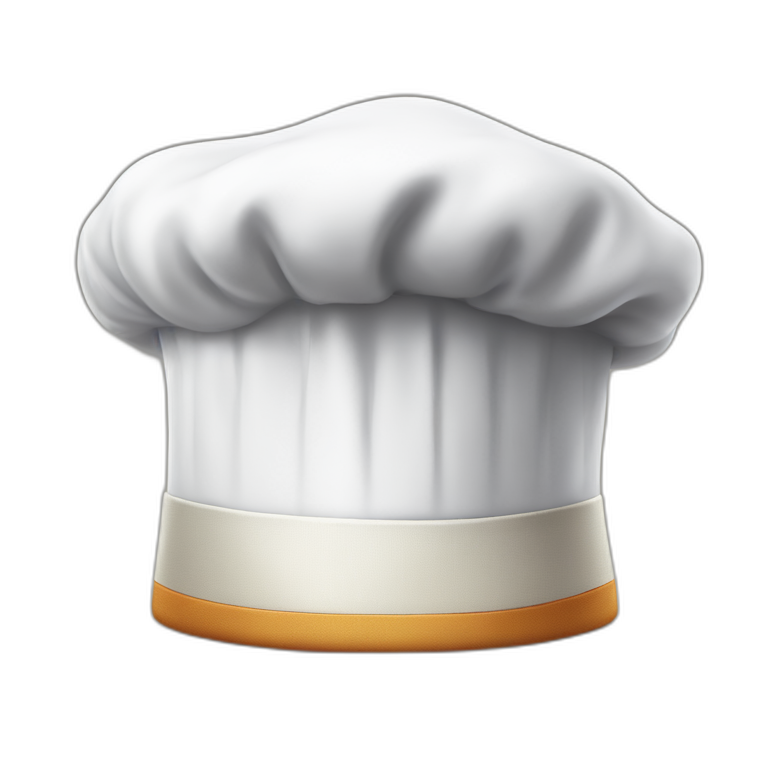 chef hat on table emoji