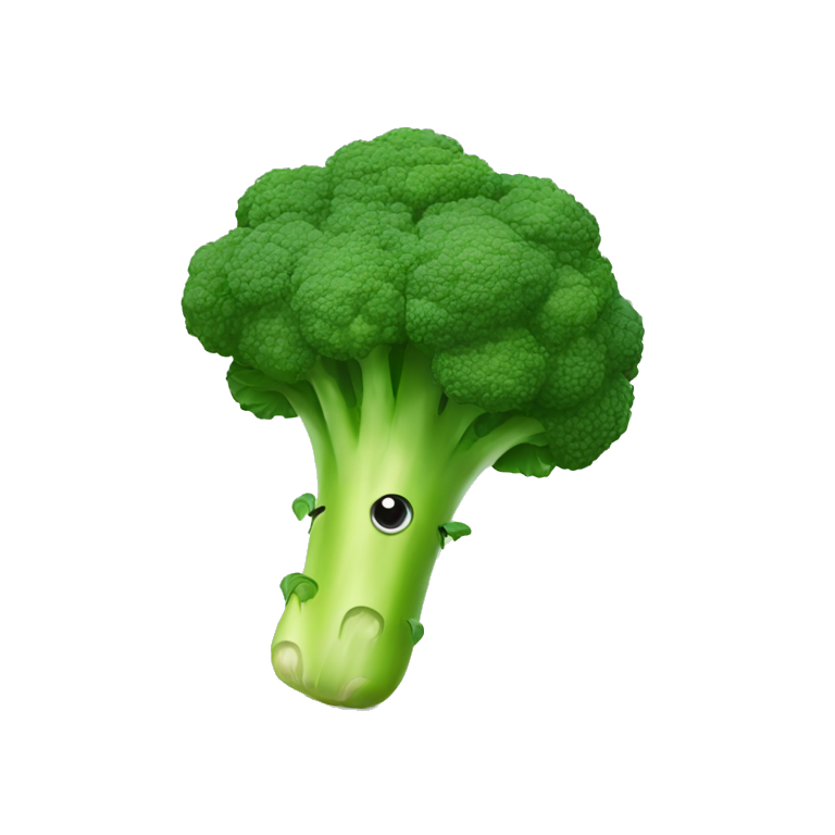 A broccoli rocket  emoji