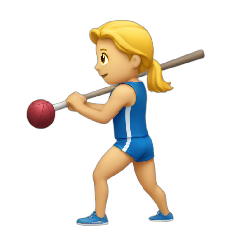 hammer throw athletic  emoji