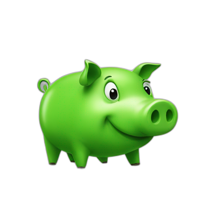 green piggy traderr emoji