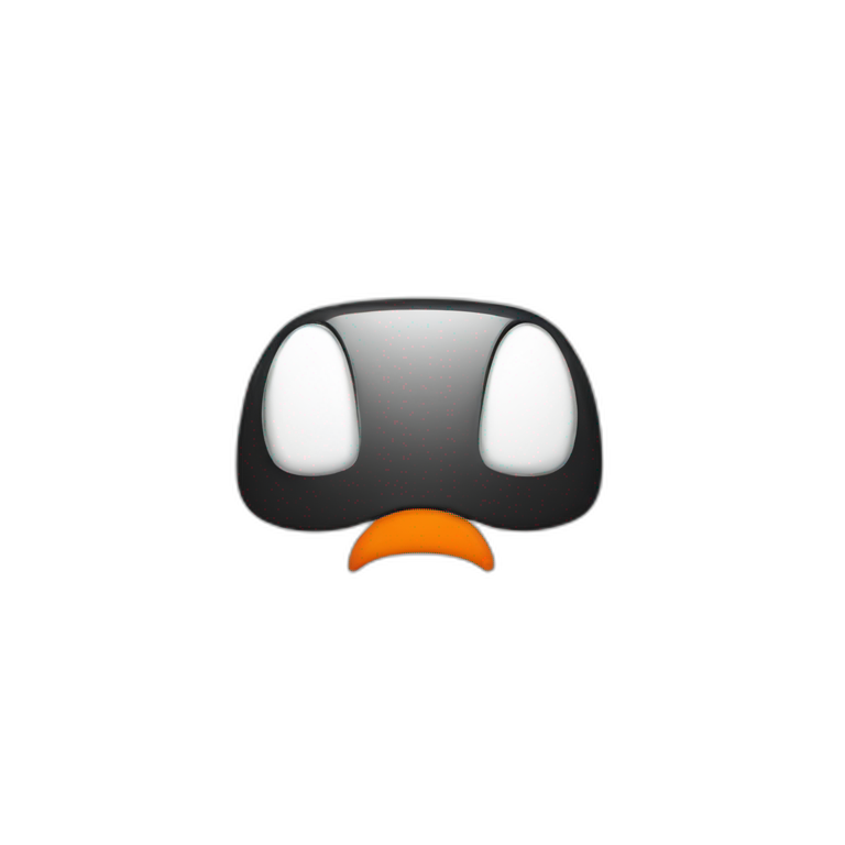 Logo orange et noir emoji
