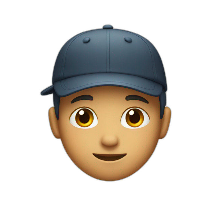 Boy with backward cap  emoji