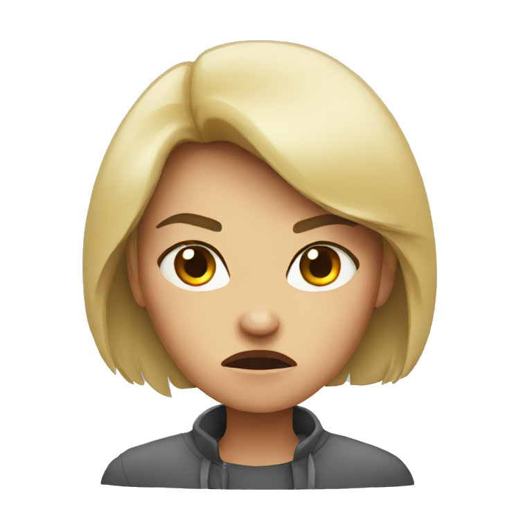 Angry woman emoji