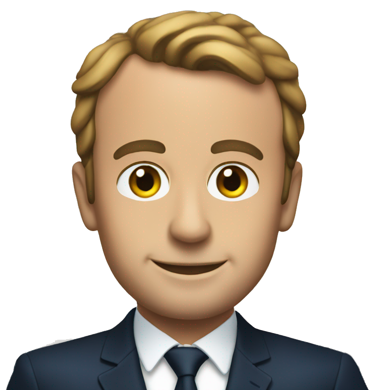 Macron on a boat emoji