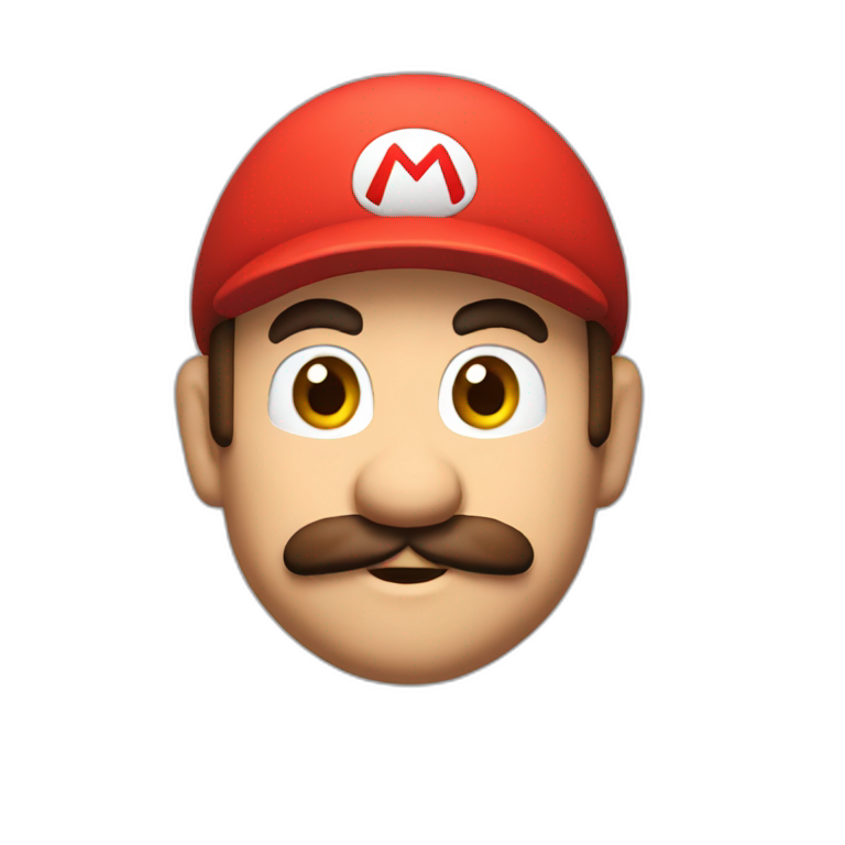 Mario whith a red cap emoji