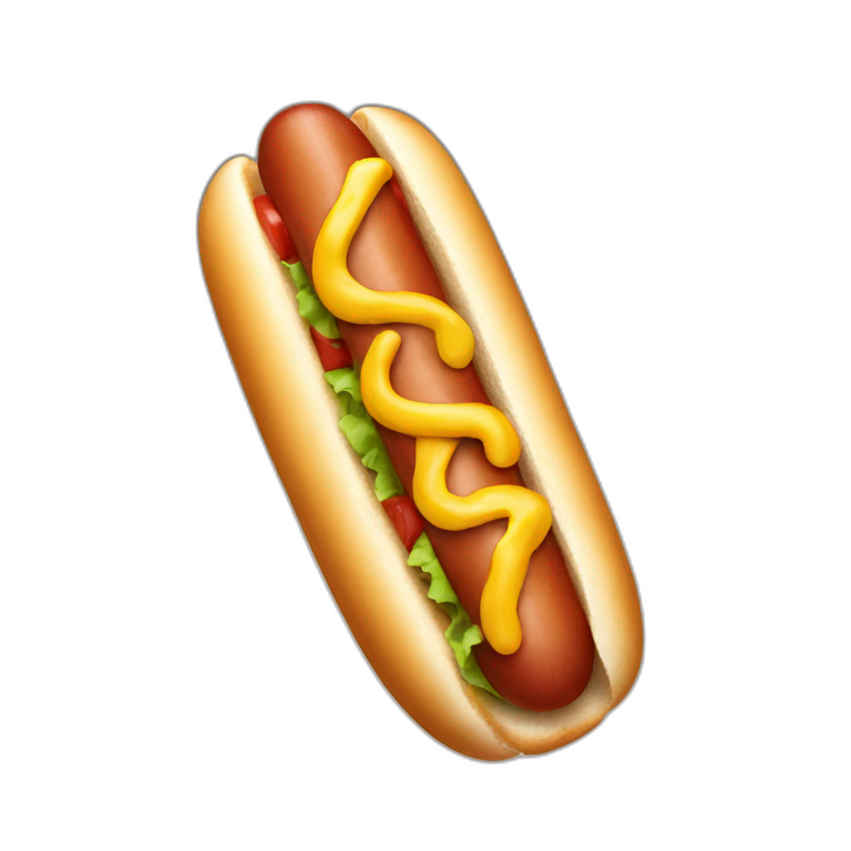 Hot dog dog emoji