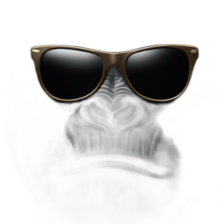 gorilla face with sunglasses emoji