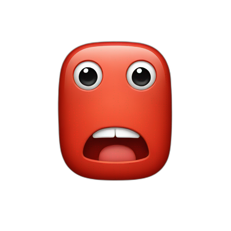 red iphone emoji