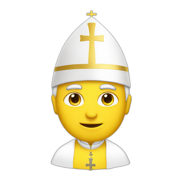 pope-with-yellow-face emoji