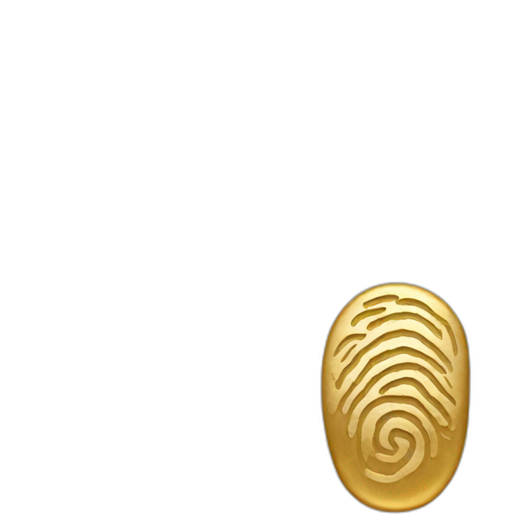 gold Fingerprint emoji