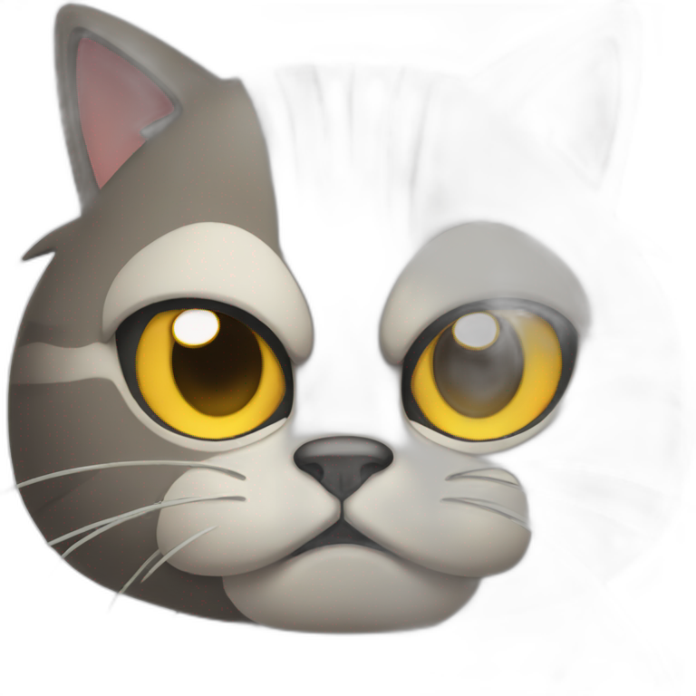 pissed-off cat emoji