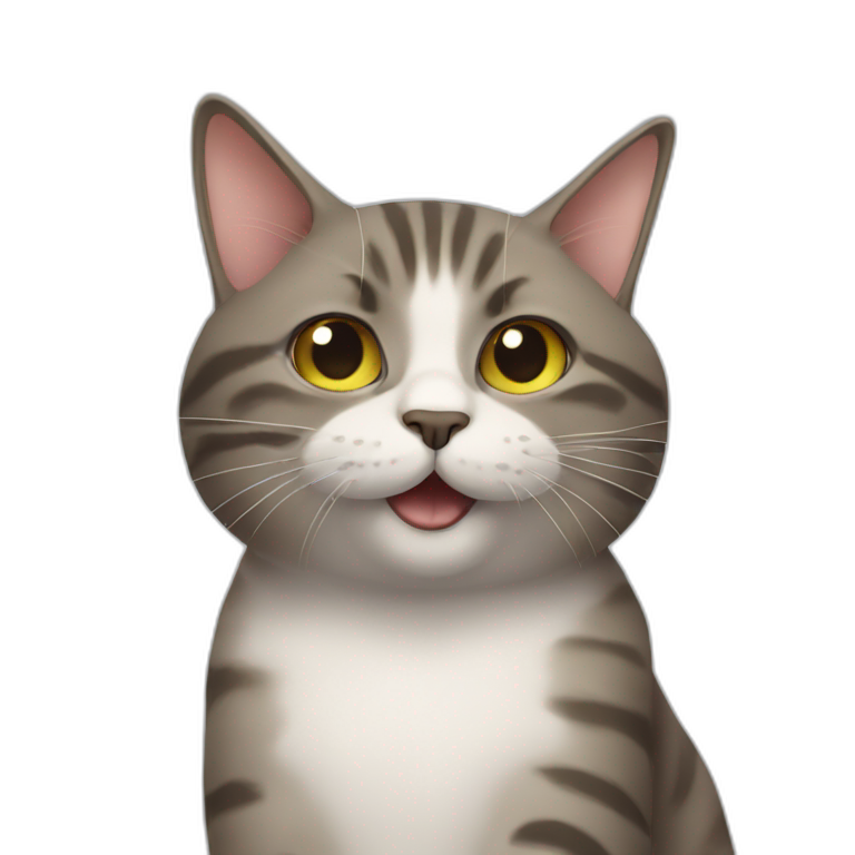 cat flipping you off emoji
