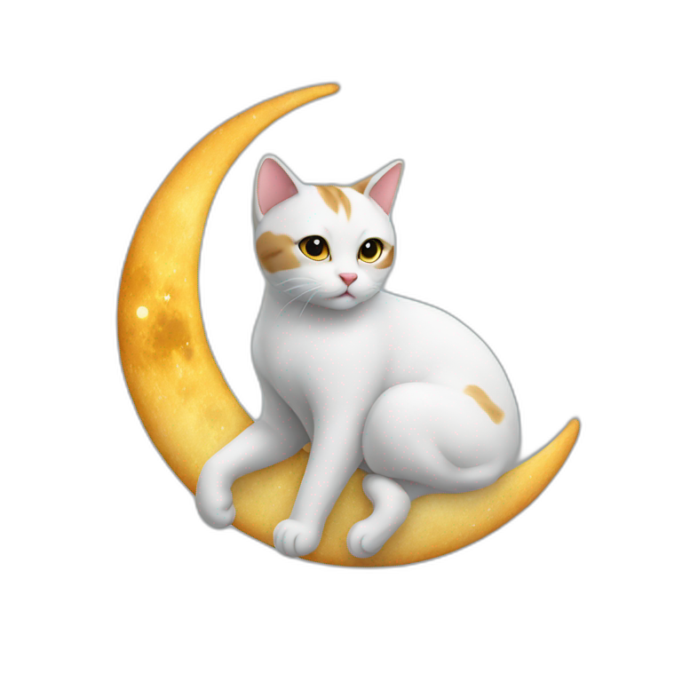 cat on the moon emoji