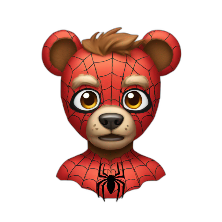 A spider man bear emoji