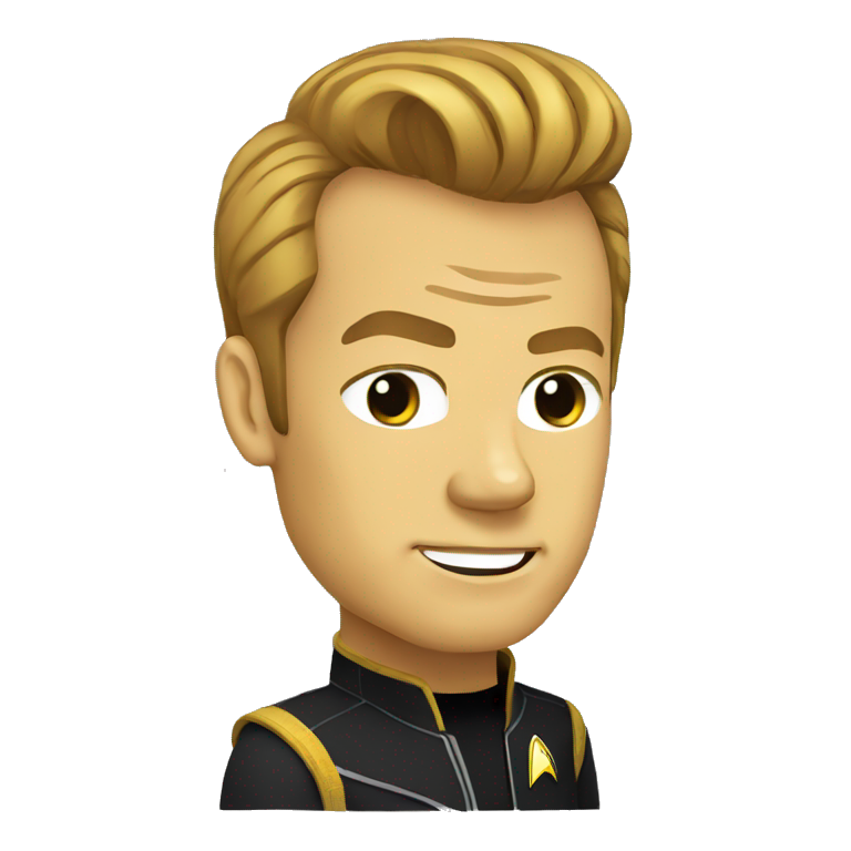 Captain Kirk star trek emoji