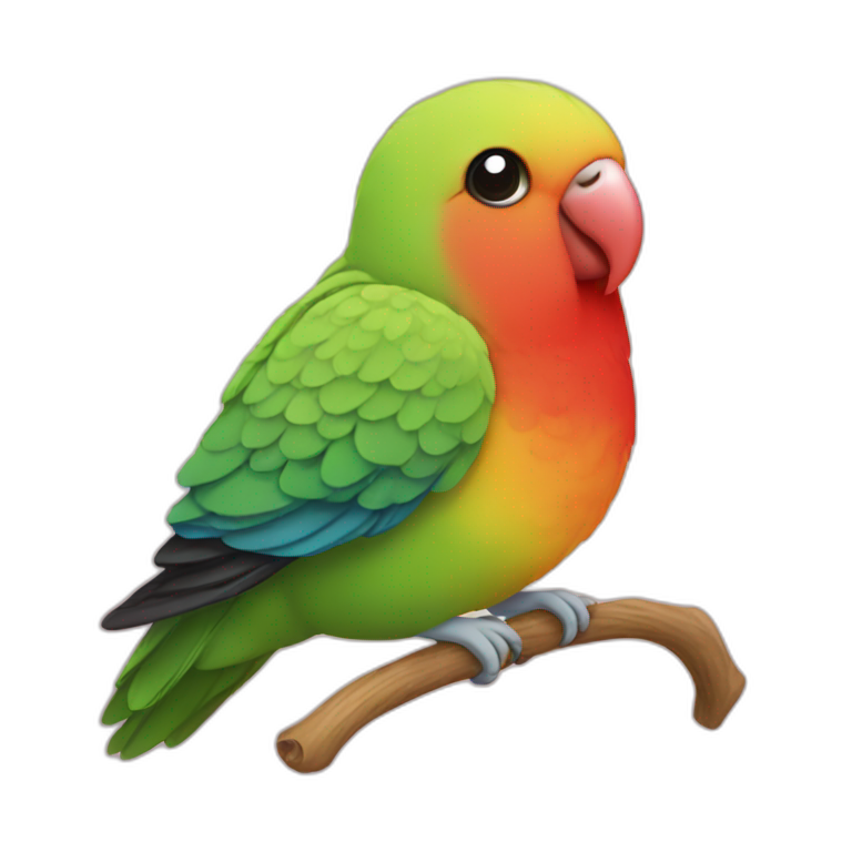 A lovebird emoji