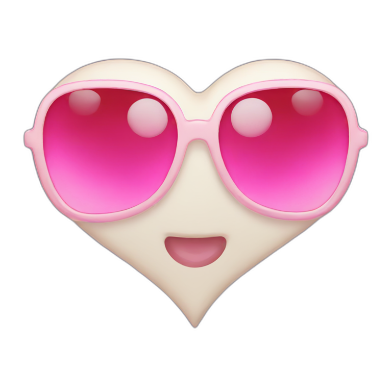 heart shaped shades emoji