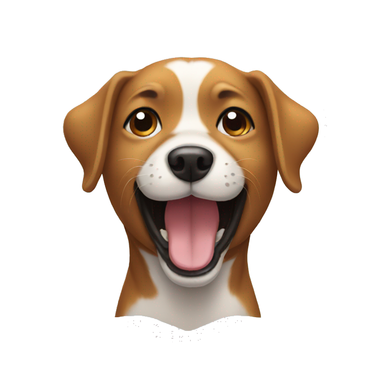 Dog smiling emoji