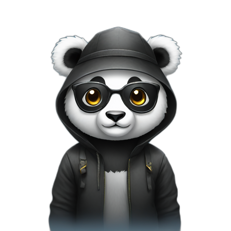 panda avec lunette emoji