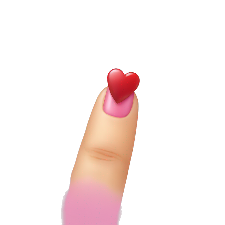 nail heart emoji