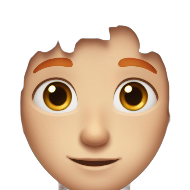 freckled boy with blue eyes and orange hair emoji