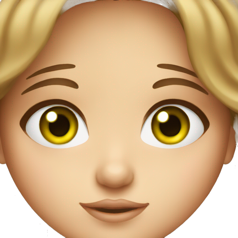 girl with green eyes and brown hair astrology emoji