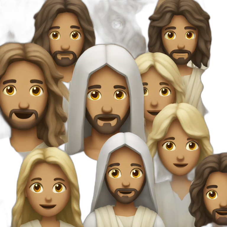 jesus and his fiends emoji