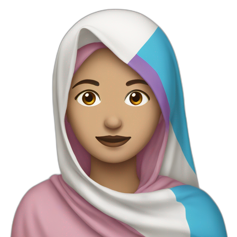 Muslim trans flag emoji