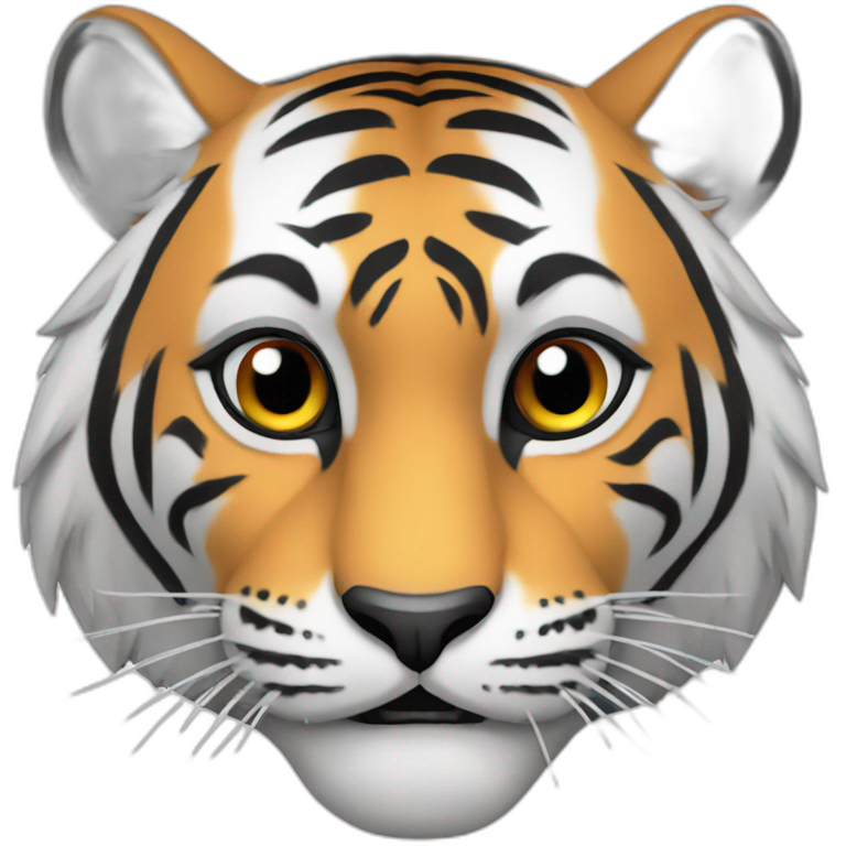 tiger coloring page emoji