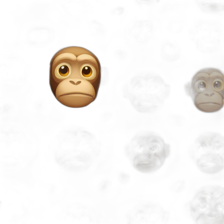 full monkey looking guy emoji