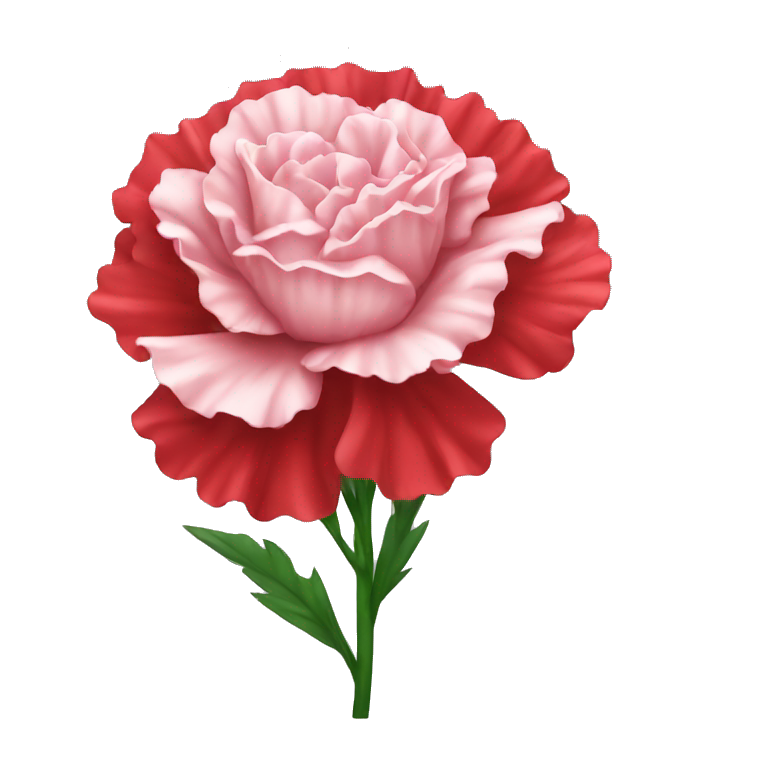 red carnation flower emoji ios emoji