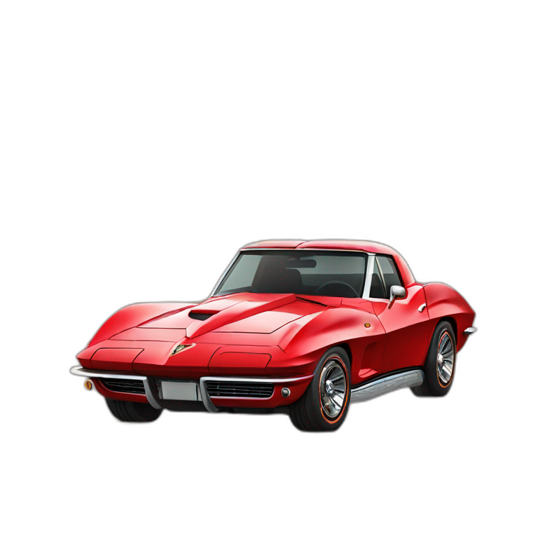 Red Corvette emoji