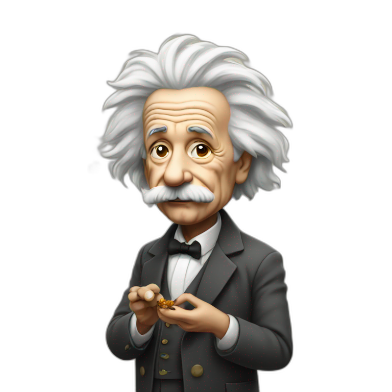 Einstein smoking emoji