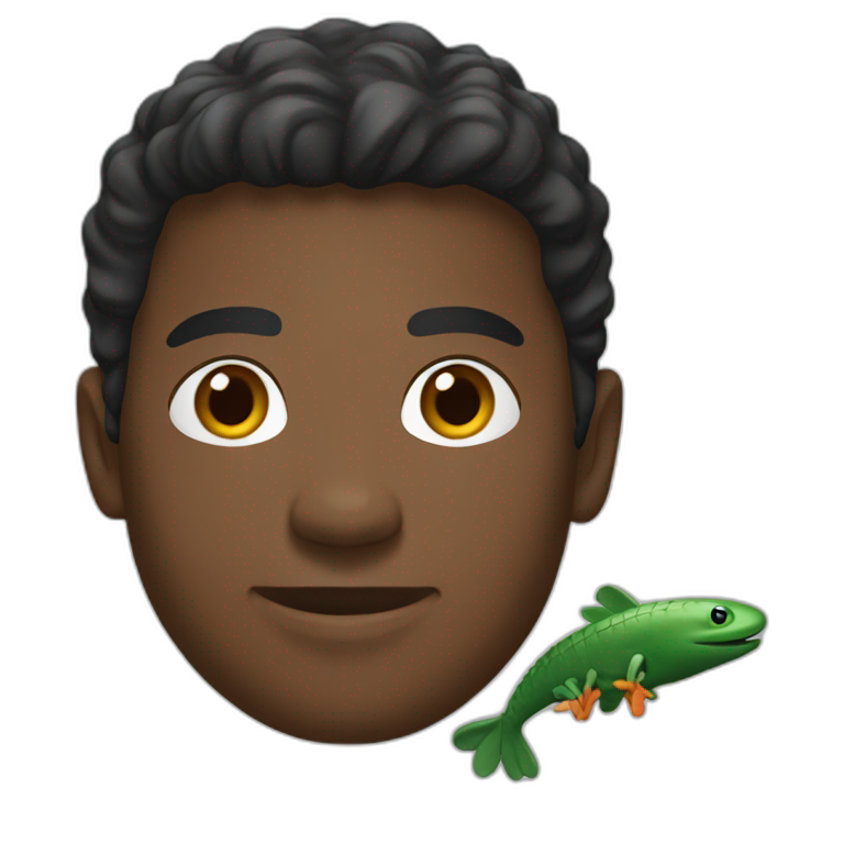 Black guy using lacoste hoodie emoji