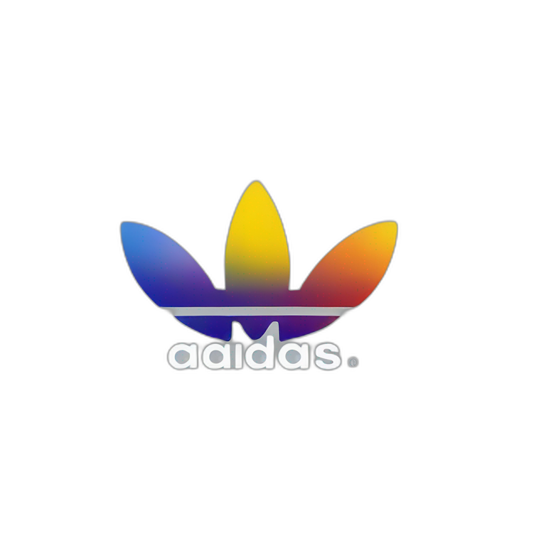 Adidas fashion colorful logo