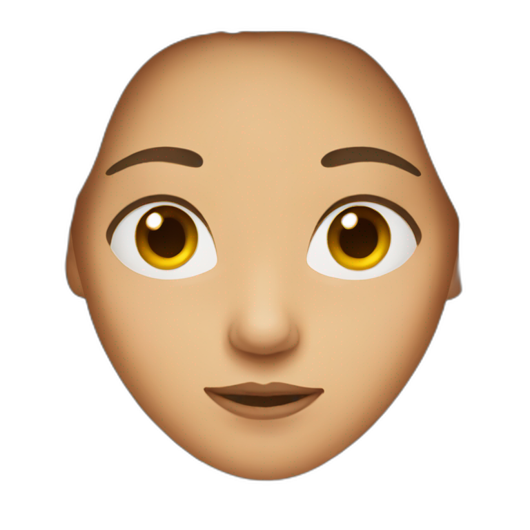 Female with long brown hair  emoji