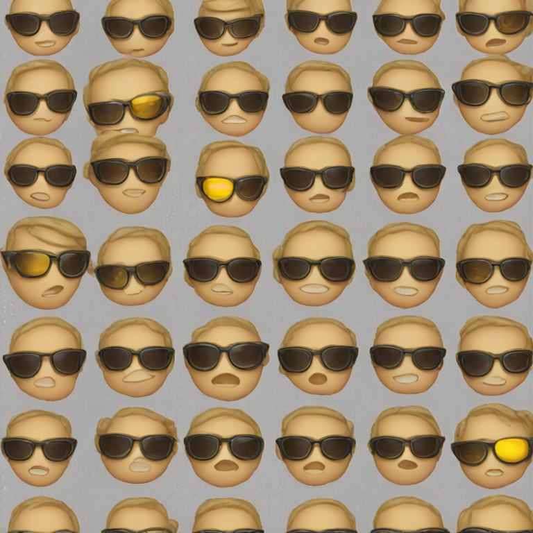 Boy with sunglasses  emoji