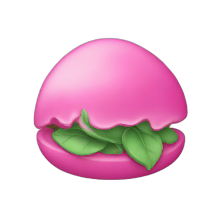 green pink emoji