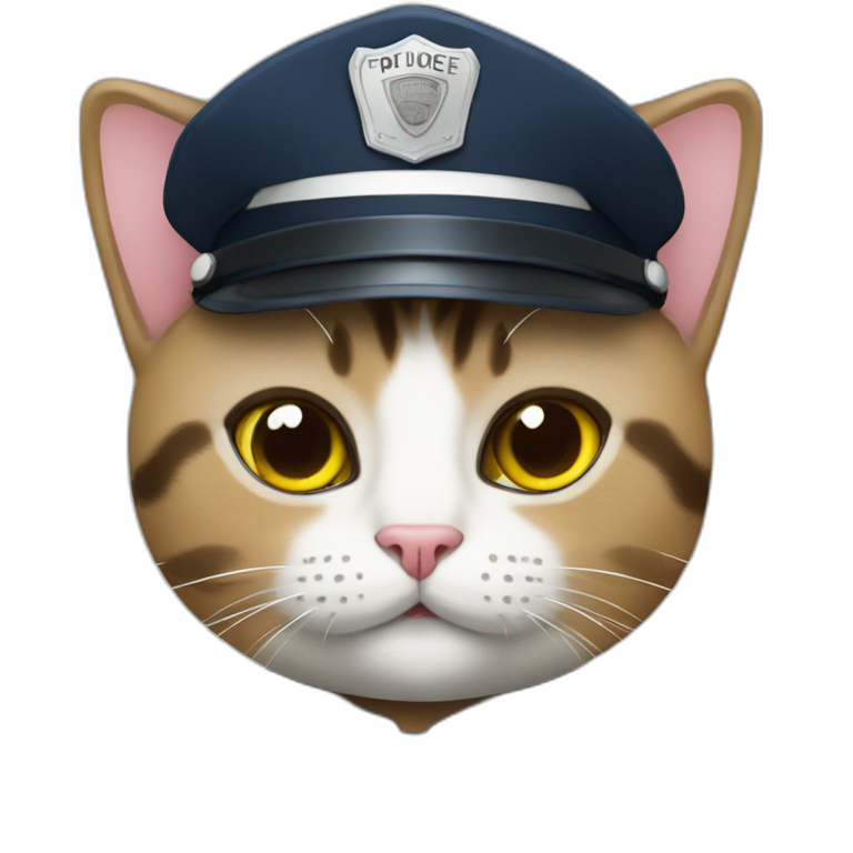 cat - police officer emoji
