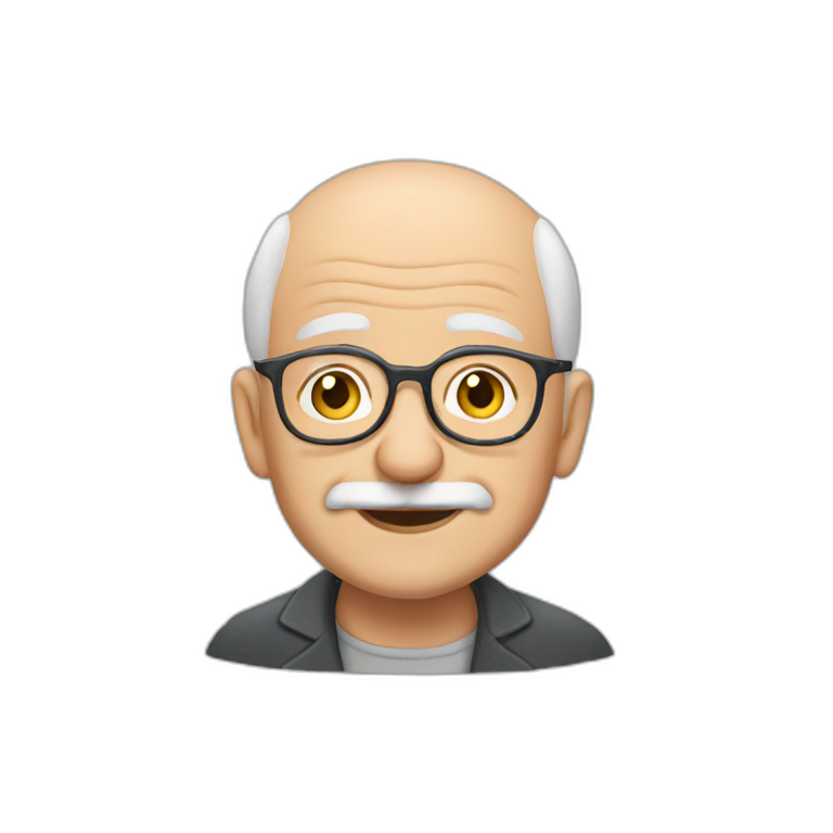 Old bald France grandpa emoji