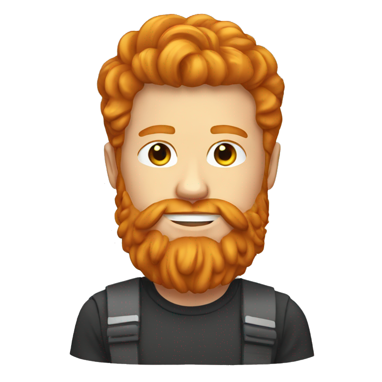 Ginger dj with beard emoji